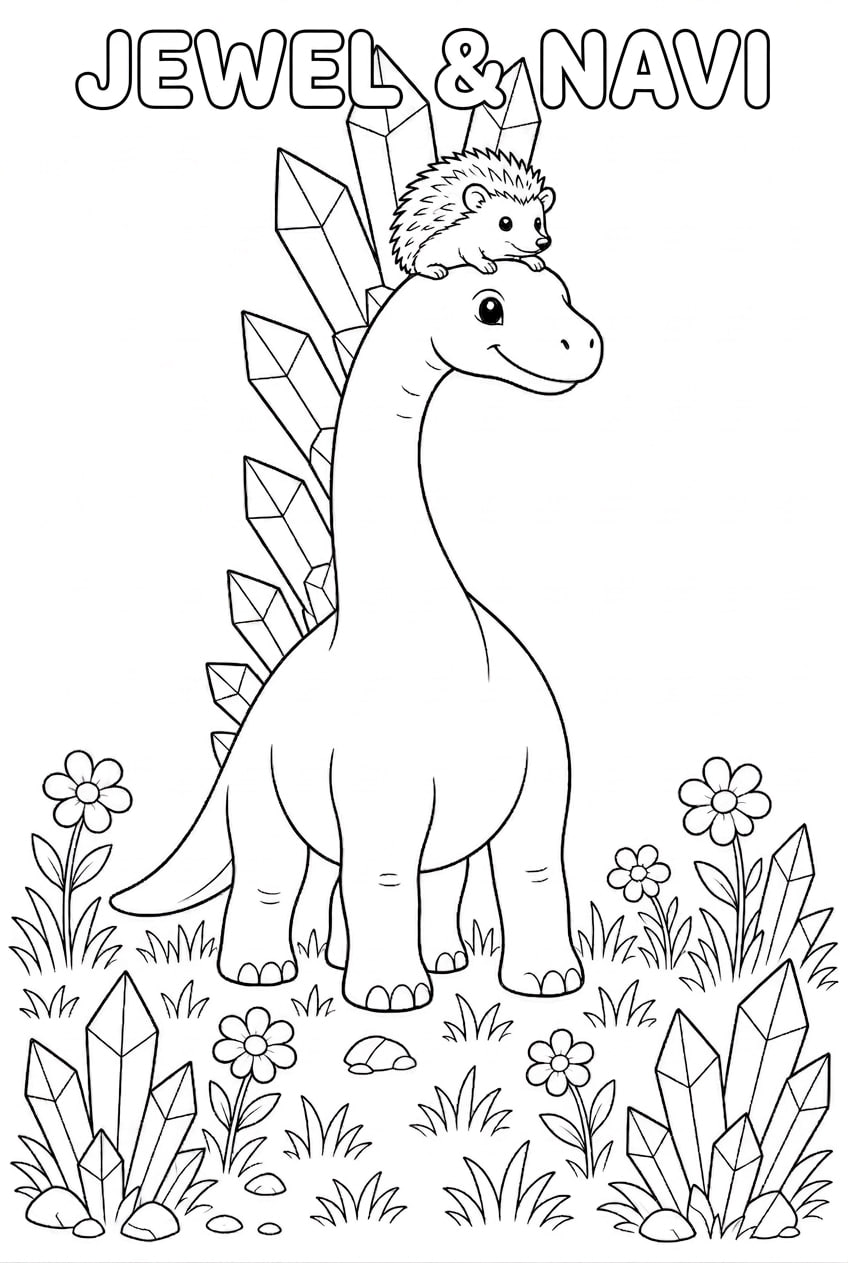 Jewel coloring page