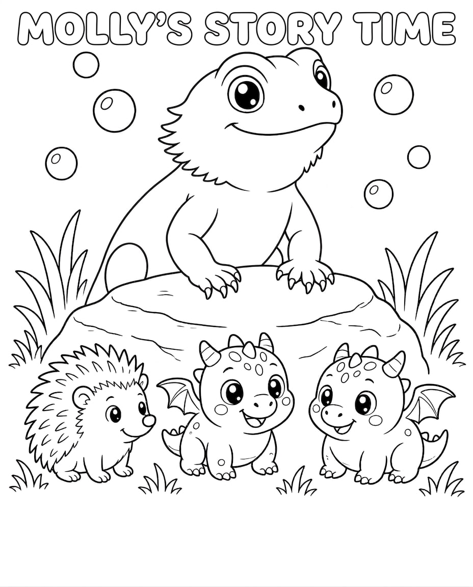 Molly the Wise coloring page