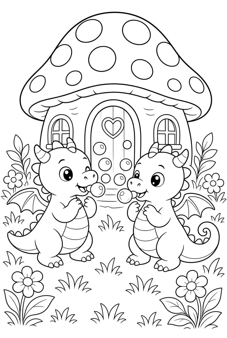 The Twins coloring page
